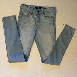 Hollister high rise super skinny classic stretch Jeans LightWash Denim Sz-3R. O5
